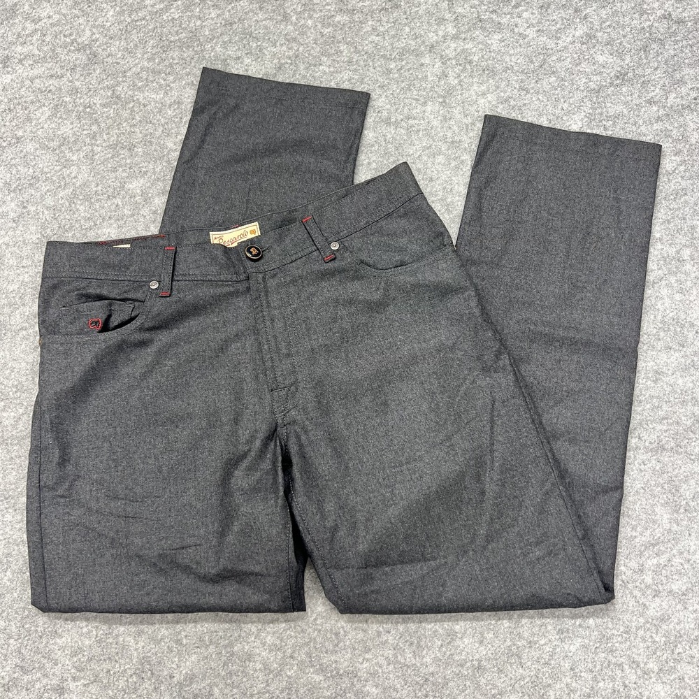 Marco Pescarolo Nerano Pants Mens 33x29 Gray Flannel Wool Cashmere Italy